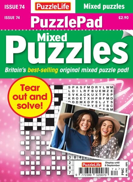 PuzzleLife PuzzlePad Puzzles – 11 August 2022 Cover