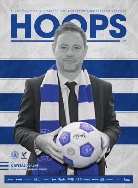 QPR Official Programmes – Queens Park Rangers vs Crystal Palace – 23 July 2022 Cover