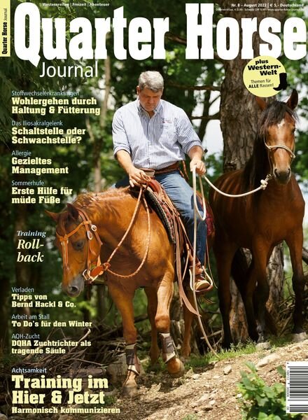 Quarter Horse Journal – 25 Juli 2022 Cover