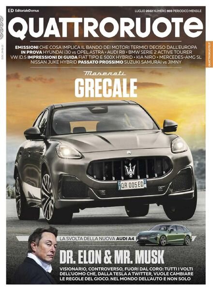 Quattroruote Italia – luglio 2022 Cover