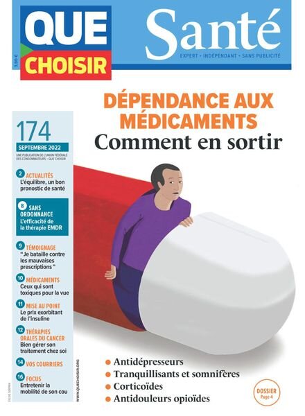 Que Choisir Sante – Septembre 2022 Cover