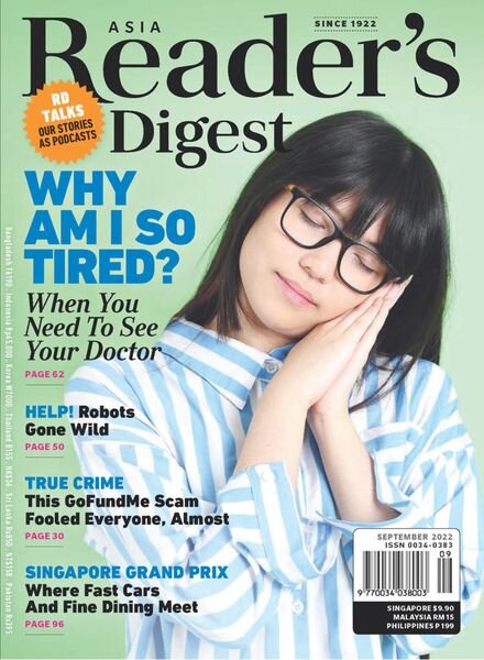 Reader’s Digest Asia – September 2022 Cover