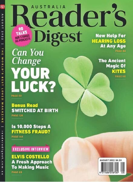 Reader’s Digest Australia & New Zealand – August 2022 Cover