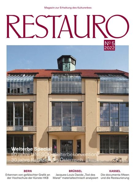 Restauro – August 2022 Cover