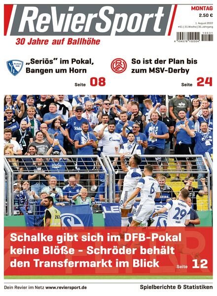 RevierSport – 01 August 2022 Cover