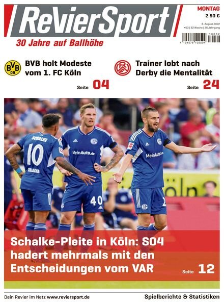 RevierSport – 08 August 2022 Cover