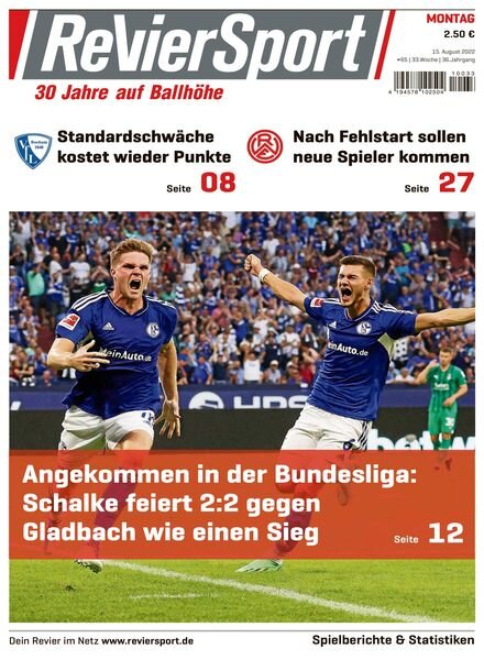 RevierSport – 15 August 2022 Cover