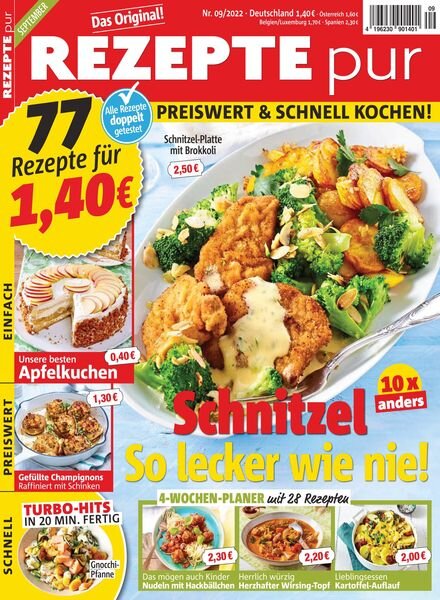 REZEPTE pur – August 2022 Cover
