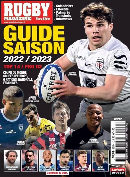 Rugby magazine – aout 2022 Cover