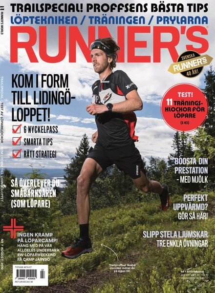 Runner’s World Sverige – augusti 2022 Cover