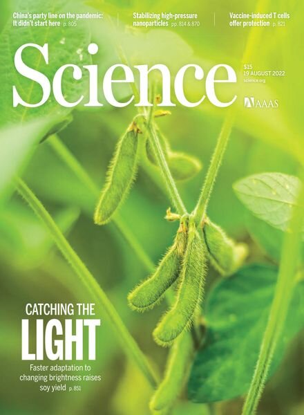 Science – 19 August 2022 Cover