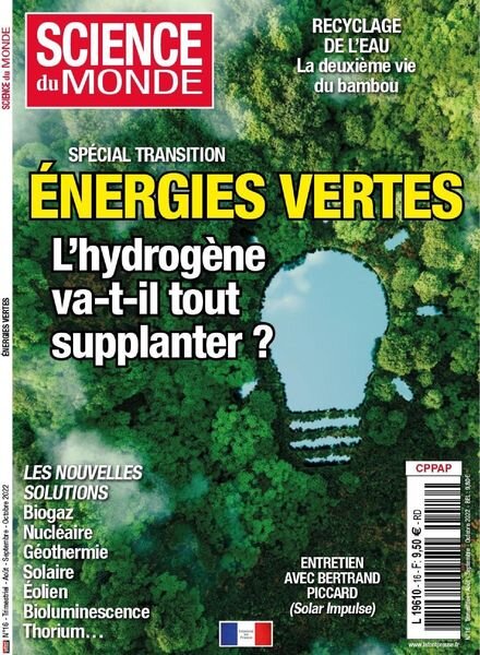 Science du monde – aout 2022 Cover