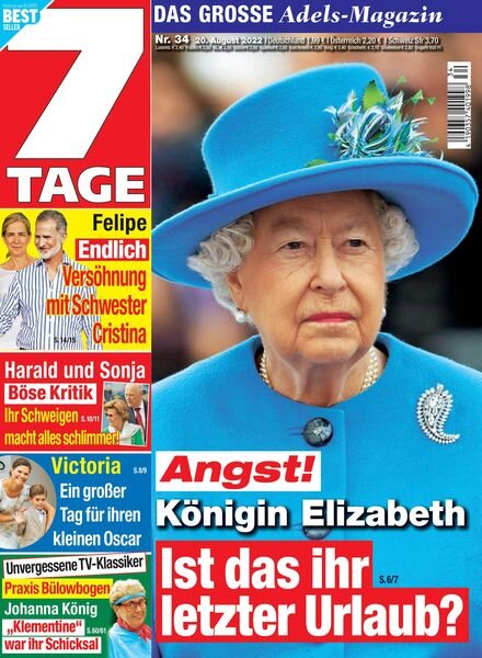 Sieben Tage – 20 August 2022 Cover