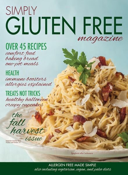 Simply Gluten Free – September 2013 Cover
