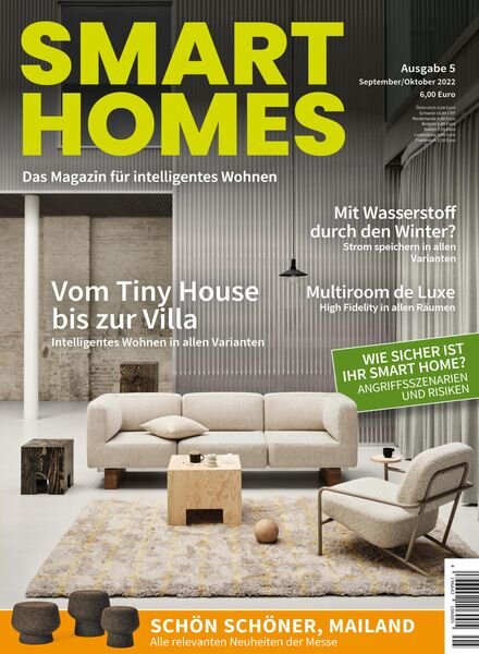 Smart Homes – September 2022 Cover