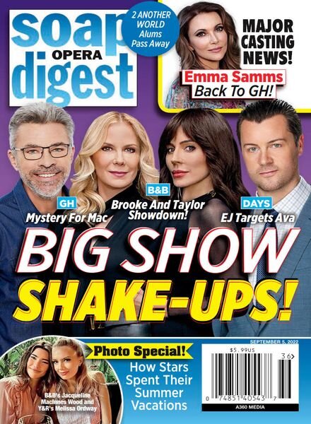 Soap Opera Digest – September 05 2022 Cover
