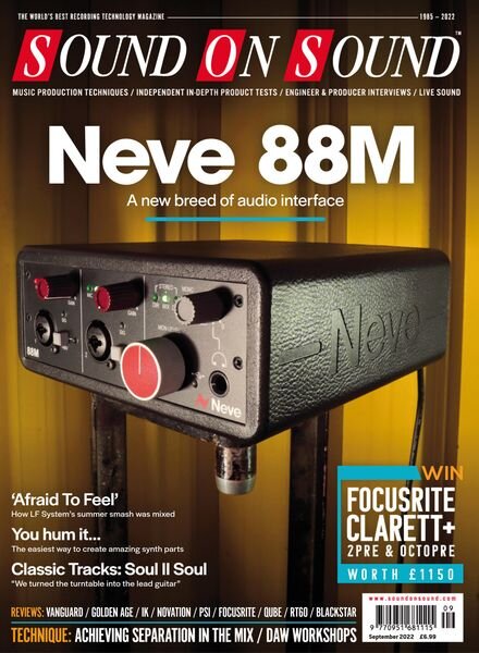 Sound On Sound UK – September 2022 Cover