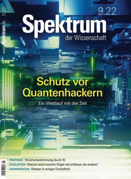 Spektrum der Wissenschaft – August 2022 Cover