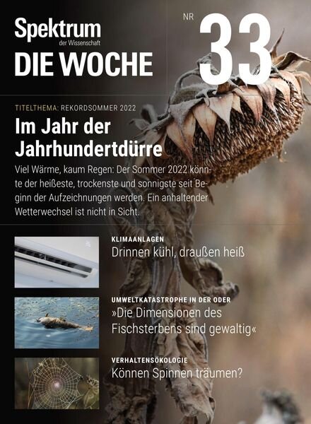 Spektrum – Die Woche – 18 August 2022 Cover