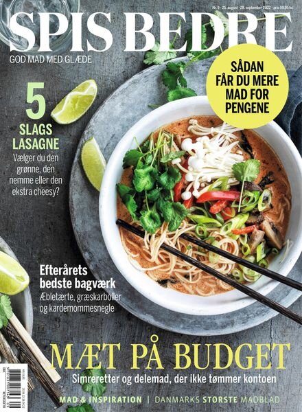 Spis Bedre – august 2022 Cover