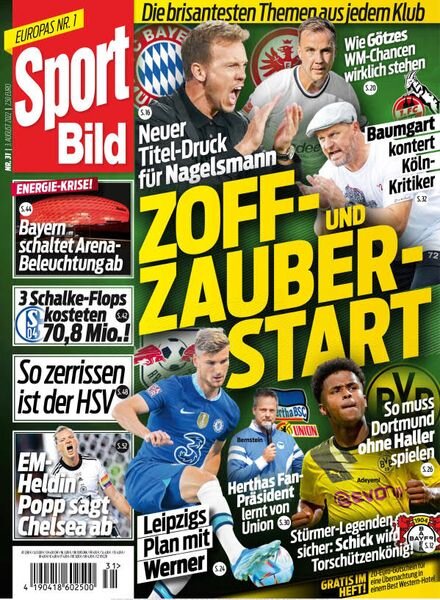 Sport Bild – 03 August 2022 Cover