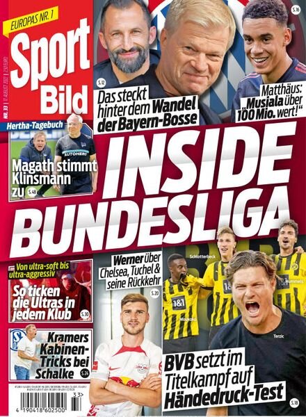 Sport Bild – 17 August 2022 Cover