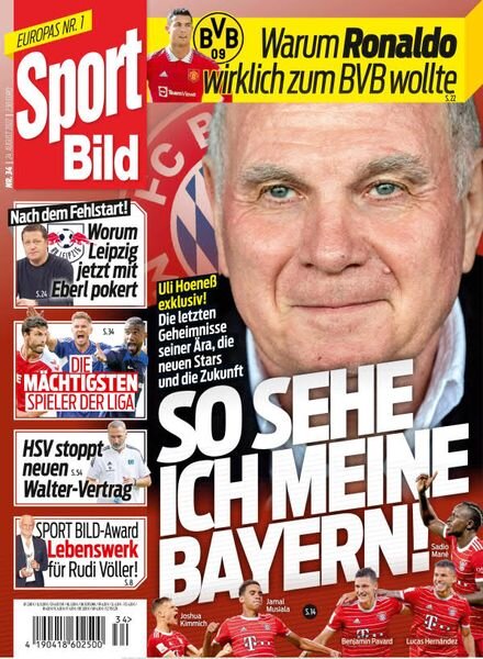 Sport Bild – 24 August 2022 Cover