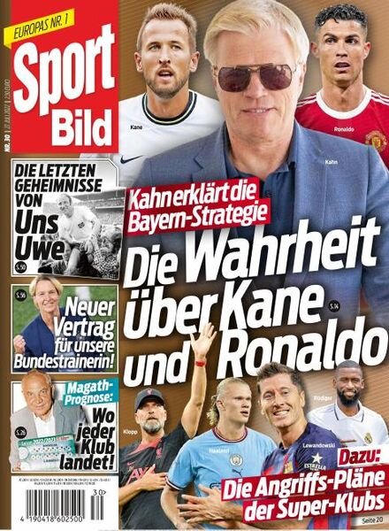 Sport Bild – 27 Juli 2022 Cover