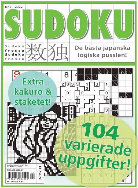 Sudoku Frossa – 11 augusti 2022 Cover