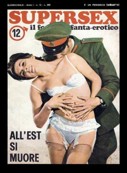 Supersex – il fotofilm fanta-erotico Balsamo Editore n 12 1976 Cover