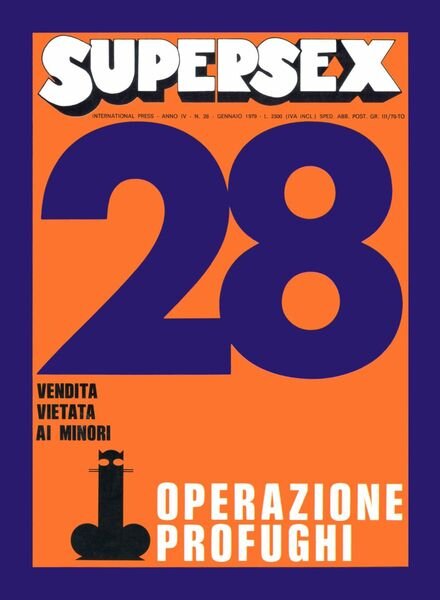 Supersex – n. 28 Gennaio 1979 Cover