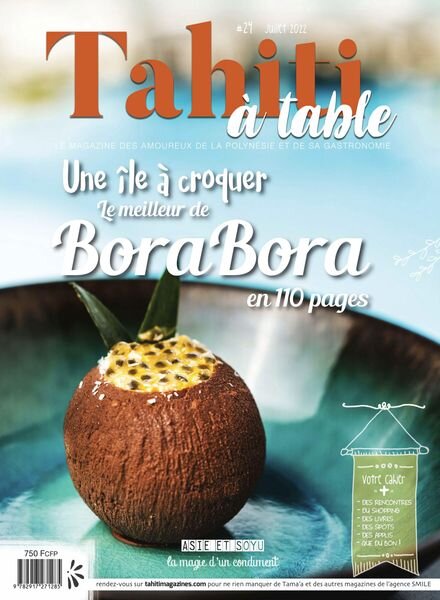 Tahiti a table – Juillet 2022 Cover