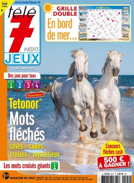 Tele 7 Jeux – Aout 2022 Cover