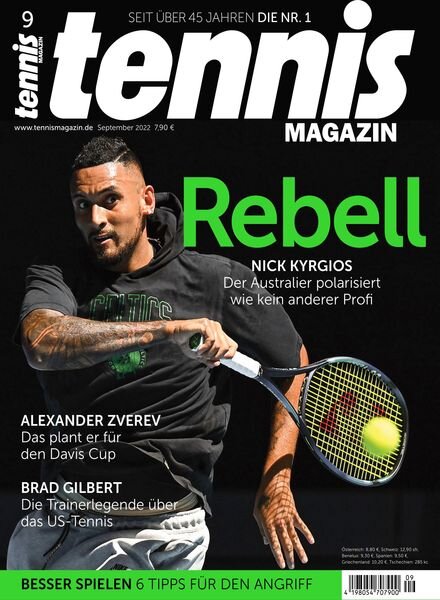 tennis Magazin – September 2022 Cover