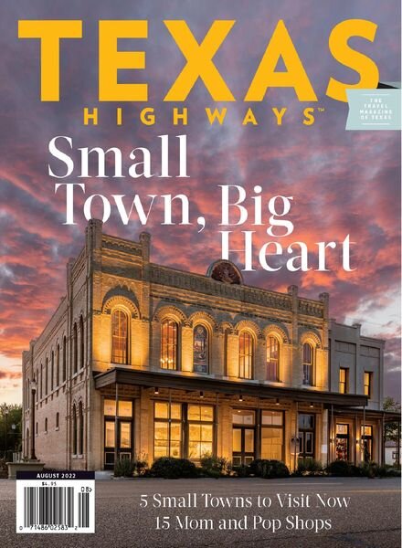Texas Highways – August 2022 Cover