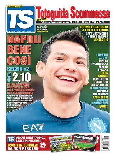 Totoguida Scommesse – 12 Agosto 2022 Cover
