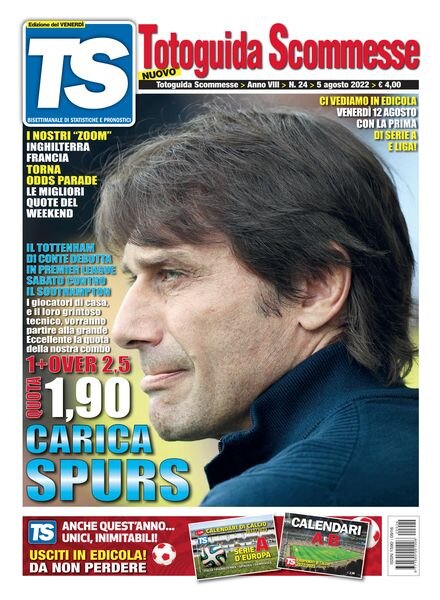Totoguida Scommesse – 5 Agosto 2022 Cover