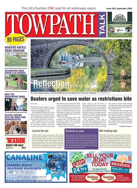 Towpath Talk – September 2022 Cover