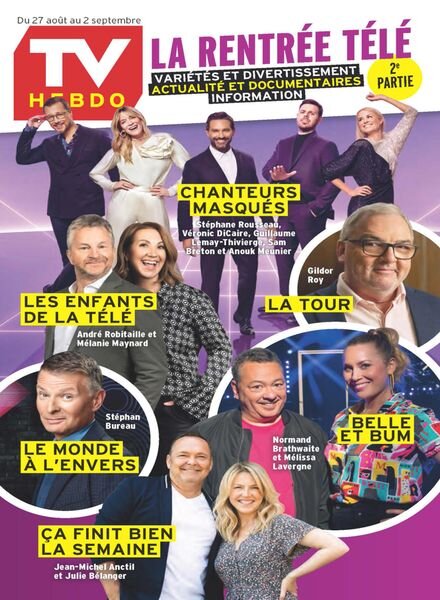 TV Hebdo – 27 aout 2022 Cover