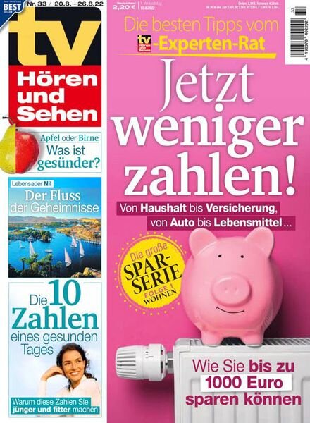 TV Horen und Sehen – 12 August 2022 Cover