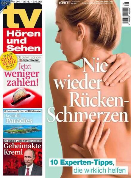 TV Horen und Sehen – 19 August 2022 Cover