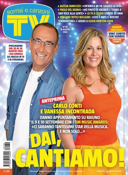TV Sorrisi e Canzoni – 17 agosto 2022 Cover