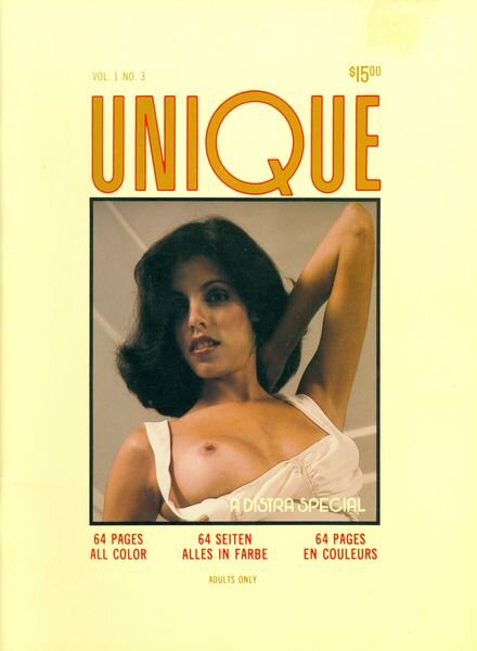 Unique – Vol 1 N 3 1980 Cover