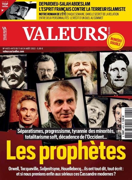 Valeurs actuelles – 11 aout 2022 Cover