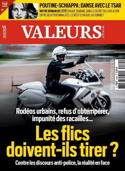 Valeurs actuelles – 25 aout 2022 Cover