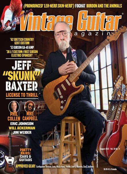 Vintage Guitar – August 2022 Cover