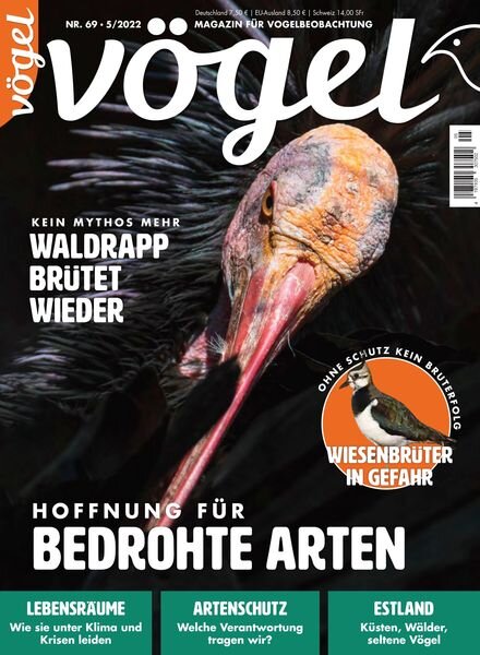 VoGEL – Magazin fur Vogelbeobachtung – August 2022 Cover