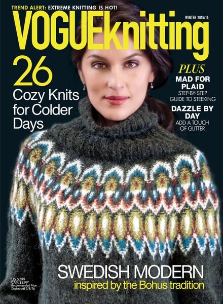 Vogue Knitting – January 2016 Cover