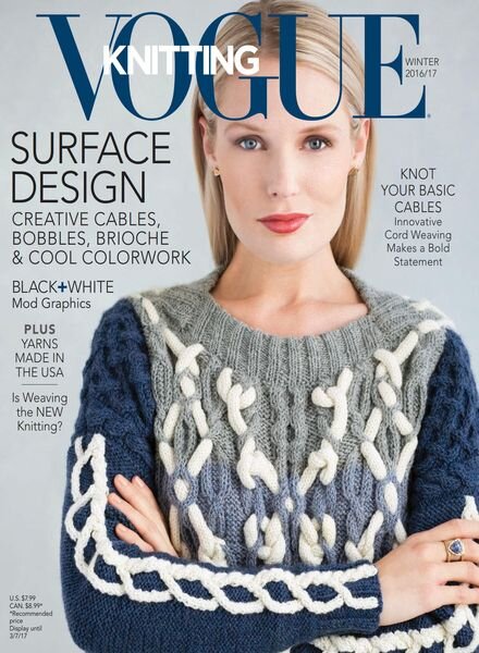 Vogue Knitting – January 2017 Cover