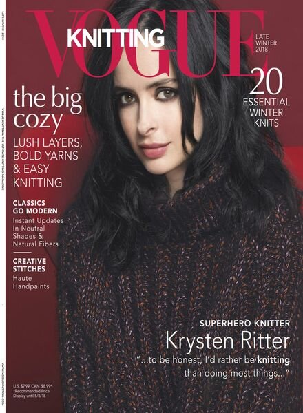 Vogue Knitting – March 2018 Cover